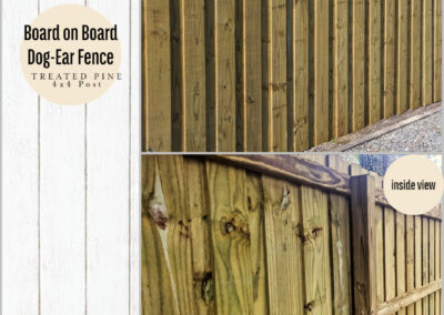 Board on Board Wood Fence