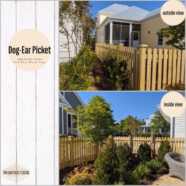 Dog-Ear Picket & Shadowbox Style Wood Fence